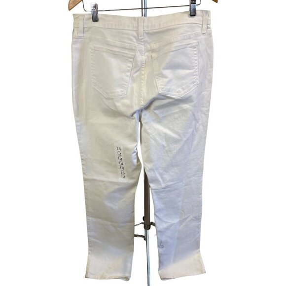 Not Your Daughters Jeans NWT White Premium Denim Jeans Sz 14 - Picture 2 of 11